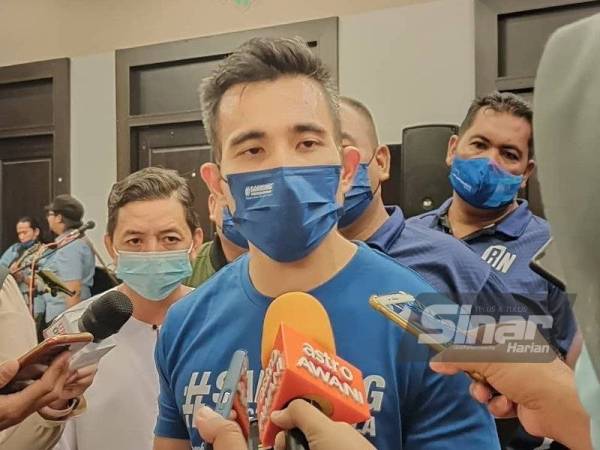 Shahril Sufian ketika ditemui pemberita pada kempen #sambungyangtergendala di sebuah hotel di Sungai Siput pada Sabtu.