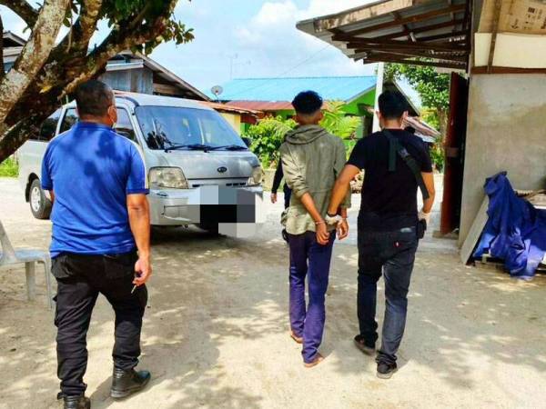 Sebahagian daripada penagih yang berjaya ditangkap AADK Pasir Puteh.