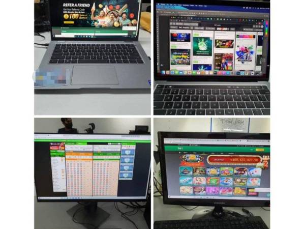 Antara barangan yang dirampas dalam serbuan yang dijalankan.