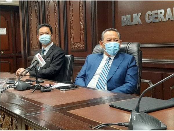 Aminuddin pada sidang akhbar di Wisma Negeri, Seremban pada Rabu.