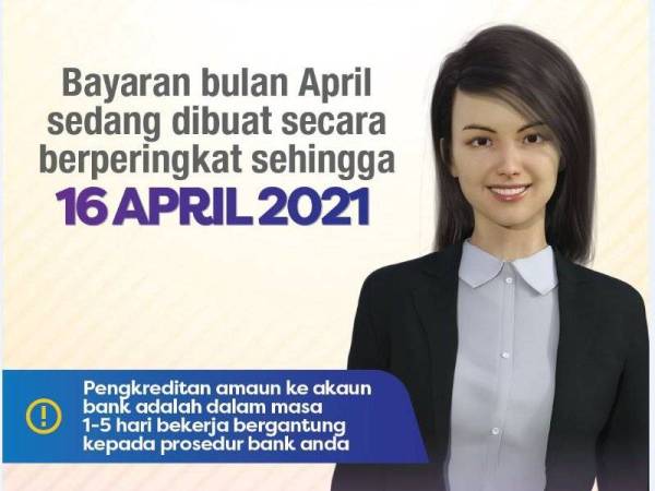 Pembayaran i-Sinar bagi bulan April yang masih belum dikreditkan ke dalam akaun pencarum akan dilaksanakan secara peringkat sehingga 16 April ini.
