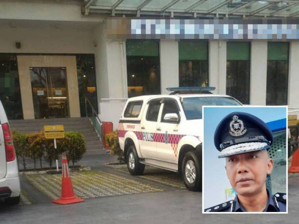 Pergaduhan empat lelaki tersebut berlaku di lobi sebuah hotel di Jalan Pangkor. Gambar kecil: Soffian