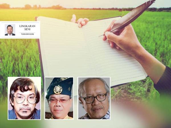 Gambar kecil dari kiri: Rahman Shaari, Ahmad Darmawi, Muhammad Haji Salleh