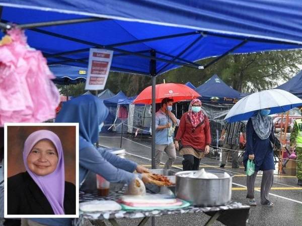 Kerajaan Kelantan digesa mempertimbangkan semula keputusan menutup bazar Ramadan di negeri ini kerana ia memberi kesan kepada peniaga yang terlibat. (Gambar kecil: Dr Hafidzah)