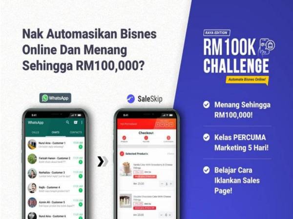 Pendaftaran mula dibuka pada 14 April sehingga 17 April ini khas untuk usahawan yang telah memulakan perniagaan dan usahawan baharu.