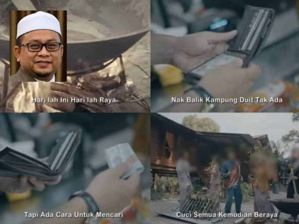 Klip video mempromosikan judi online sempena Aidilfitri yang tular sejak Khamis lalu.