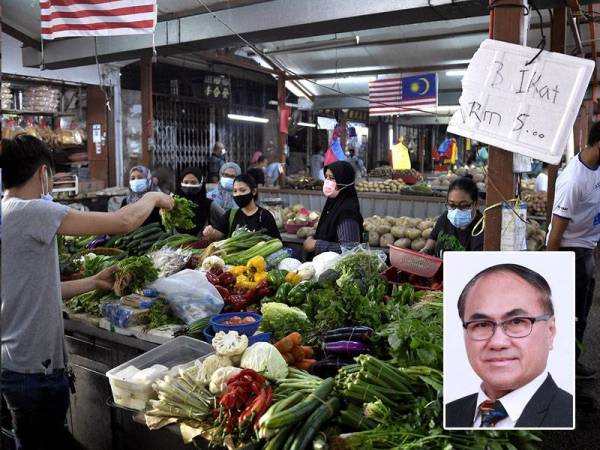 (Gambar hiasan) Peniaga diingatkan tidak menaikkan harga barangan sewenang-wenangnya atau berdepan tindakan tegas termasuk dikenakan notis jika wujud sebarang elemen pencatutan. - Foto Bernama Gambar kecil: Dr. Chong Fat Full - Foto DUN Johor