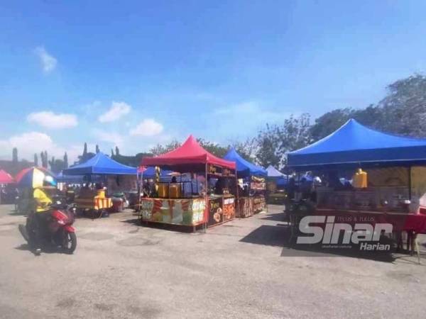 Susun atur gerai bazar Ramadan di pekarangan Stadium Darul Aman memuaskan namun pengunjung harus pastikan patuhi SOP.