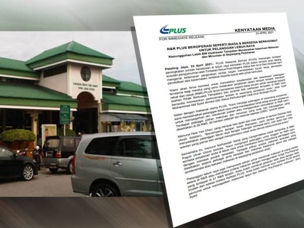 PLUS menjalankan operasi Hentian Rehat dan Rawat (R&R) seperti biasa dengan menawarkan keperluan makanan serta minuman daripada lebih 600 usahawan tempatan.