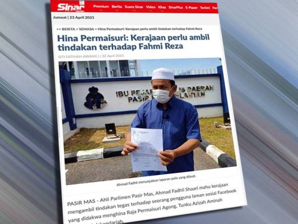 Laporan Sinar Harian pada Khamis.