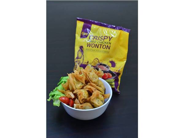 Crispy Fried Chicken Wonton keluaran EB frozen Food rangup dan berjus.