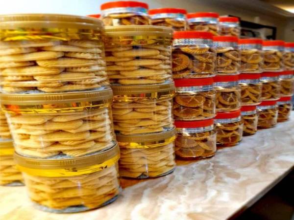 Tempahan pelanggan yang sudah disiapkan Nor Haslinda.