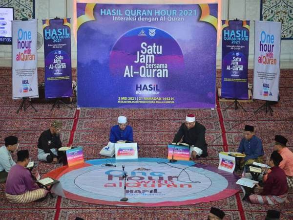 Program Hasil #QuranHour di Masjid Wilayah Persekutuan pada Isnin. - Foto ASRIL ASWANDI SHUKOR