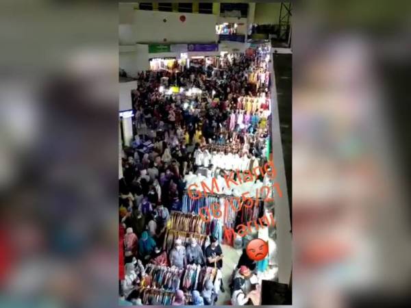 Polis menafikan video tular yang mendakwa Pusat Pemborong GM Klang di sini sesak dengan pengunjung tanpa pematuhan SOP.