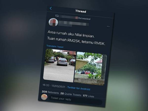 Gambar tular di media sosial berhubung pelaksanaan operasi pihak polis yang mengenakan kompaun sebanyak RM30,000 kepada orang awam atas kesalahan melanggar SOP Aidilfitri 2021.