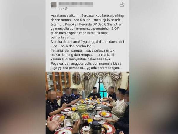Hantaran asal yang dimuat naik sebelum ia dipercayai dipadam pemilik akaun terbabit.