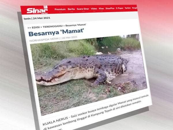 Laporan Sinar Harian pada Khamis.