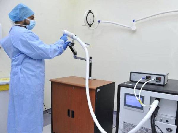 Sistem Ujian Pernafasan BreFence Go Covid-19 itu dibangunkan Breathonix Pte Ltd, sebuah syarikat terbitan Universiti Nasional Singapura (NUS). -Foto Twitter/Breathonix