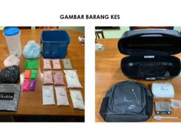 Polis merampas dadah dan peralatan memproses dadah susulan tangkapan tiga individu dalam operasi di ibu negara dan Negeri Sembilan, Jumaat lalu.