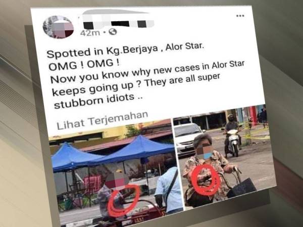 Gambar tular mendakwa individu memakai gelang merah jambu di Kampung Berjaya, di sini.