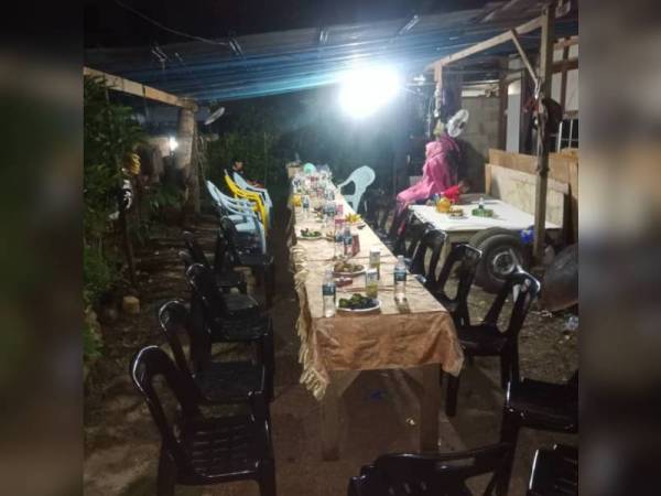Pemeriksaan di lokasi kejadian di Sungai Lalang, Sungai Petani mendapati tuan rumah dan tetamu sedang berkumpul bagi meraikan sambutan kelahiran cucu baharu.- Foto PDRM