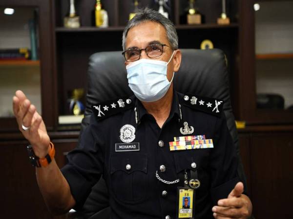Mohamad ketika ditemui di Ibu Pejabat Polis Kontinjen Negeri Sembilan. - Foto Bernama