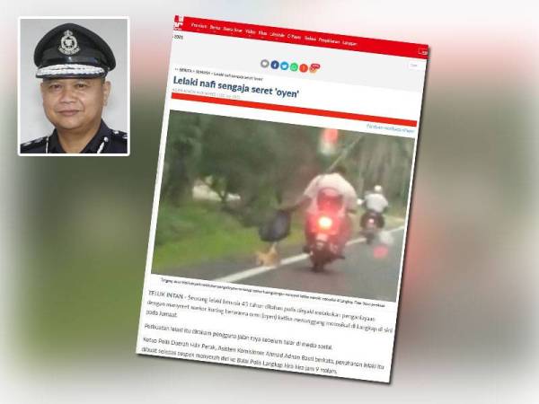 Laporan Sinar Harian pada Sabtu. Gambar kecil: Ahmad Adnan