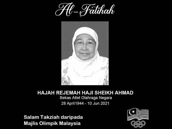 Bekas ratu pecut negara meninggal dunia