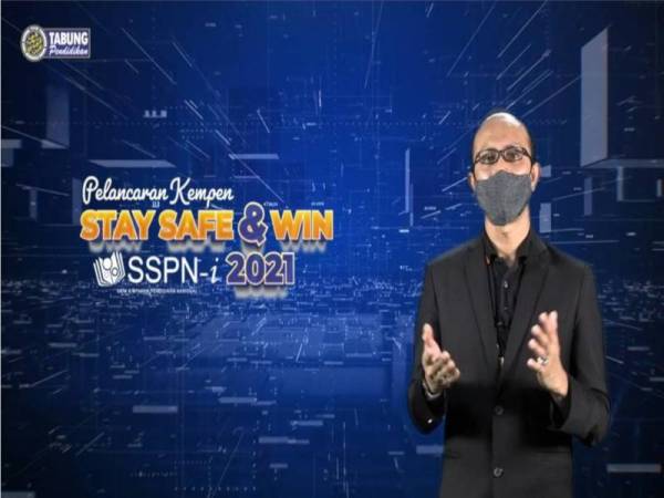 Ahmad Dasuki ketika melancarkan Kempen Stay Safe & Win SSPN-i 2021 secara maya menerusi Facebook PTPTNOfficial pada Sabtu.