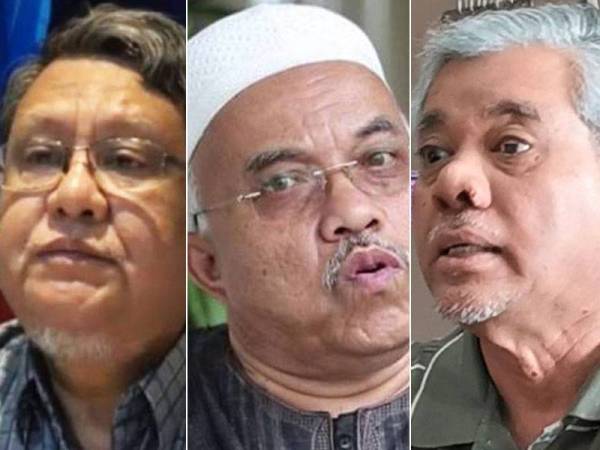 Dari kiri: Ahmad Kasim, Othman Desa, Abdul Wahid Endut