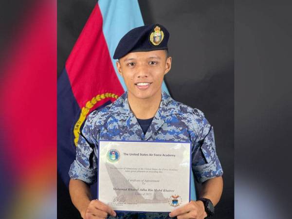 Mohamad Khairel akan mengikuti pengajian selama empat tahun di USAFA.