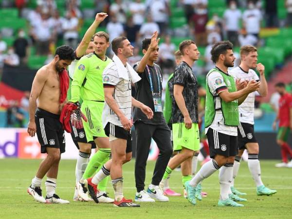 Pemain Jerman meraikan kejayaan menewaskan Portugal pada aksi Kumpulan F, Euro 2020 pada awal pagi Ahad.
