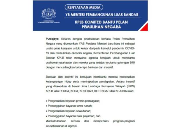 Kenyataan akhbar oleh Abdul Latiff pada Isnin.