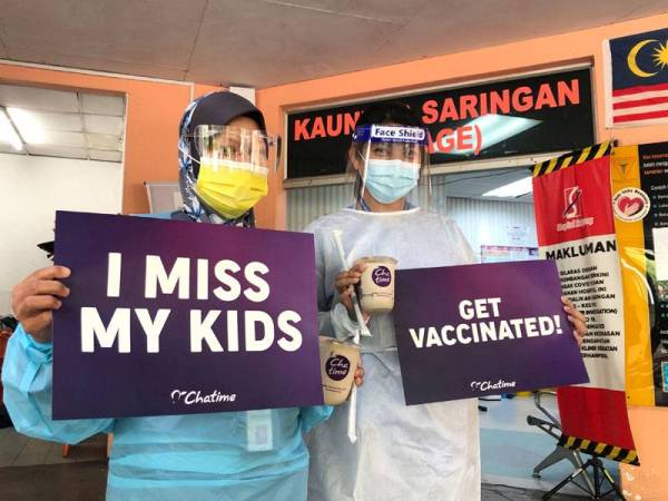Chatime membantu meningkatkan kesedarqan rakyat Malaysia untuk mendaftar dan mendapatkan vaksinasi Covid-19.
