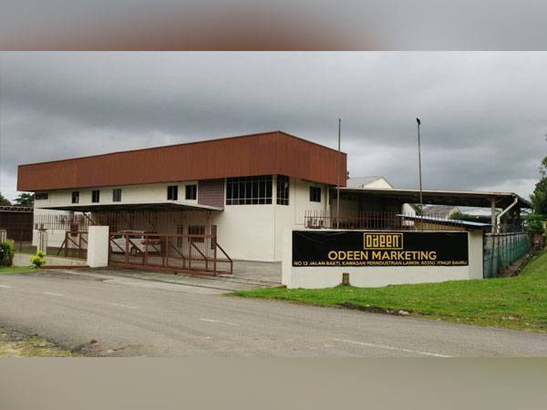 Odeen Marketing yang terletak di Kawasan Perindustrian Larkin, Johor Bahru.