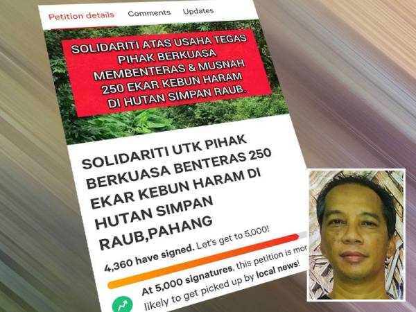 Petisyen sokongan dilancarkan Hugs Project mendapat sambutan apabila lebih 4,000 tandatangan berjaya dikumpul sehingga jam 3 petang pada Selasa. Gambar kecil: Muhamad Laili