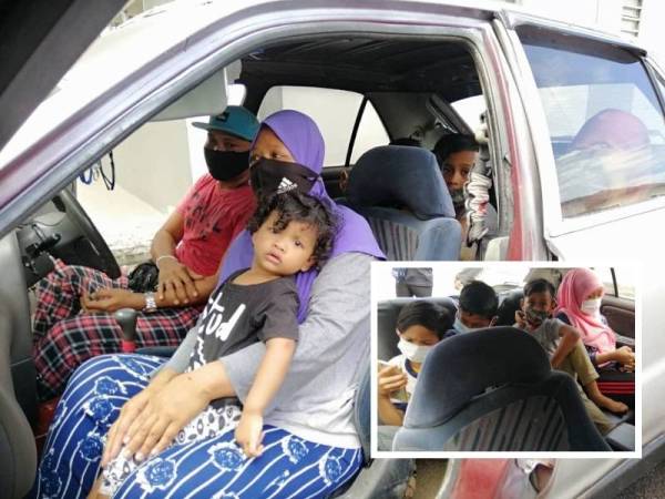 Keluarga ini mengambil keputusan untuk tinggal dalam kereta kerana kesempitan wang untuk mendapat rumah sewa.