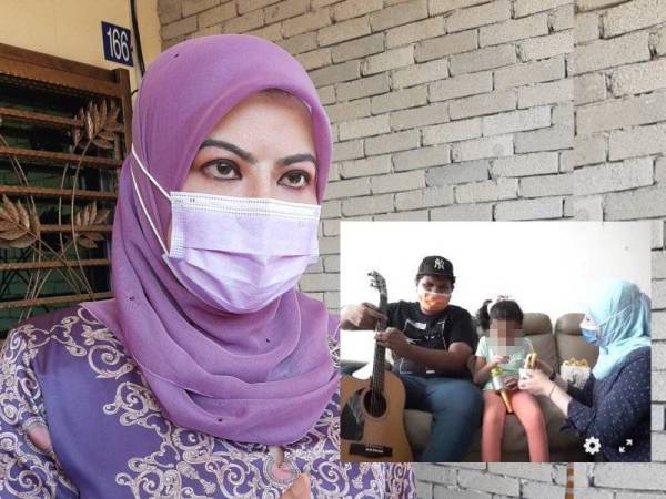 Rina Harun memohon maaf atas tindakannya menyuapkan makanan kepada anak perempuan ahli kumpulan Caliph Buskers, Fendi Adlun ketika menyantuni keluarga tersebut, baru-baru ini.