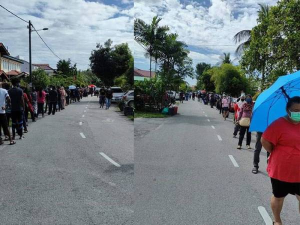 Gambar kesesakan di CAC berkenaan yang dikongsikan Alisyazana menerusi laman Facebooknya.