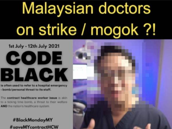 Polis sedang siasat rakaman klip video tular berkaitan mogok Code Black. 