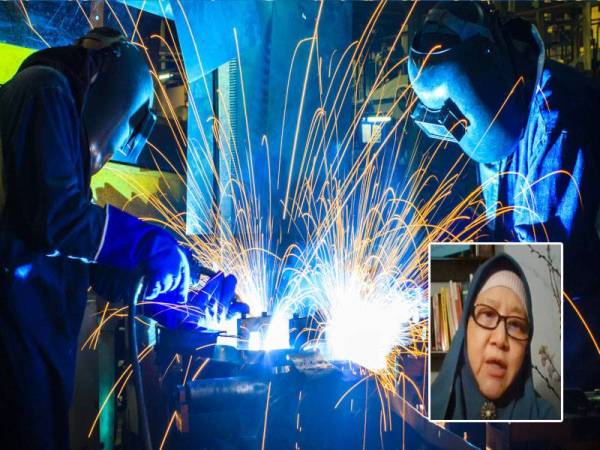 Kerajaan perlu laksanakan ‘lockdown’ di kilang-kilang yang beroperasi dengan mengawal pergerakan pekerja-pekerja setiap masa. Gambar hiasan Foto 123RF Gambar kecil: Dr Adlina