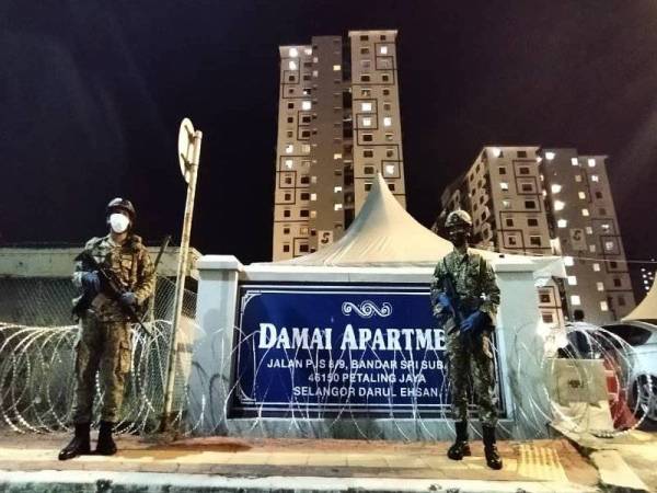 PKPD dikuatkuasakan di Damai Apartment PJS 8, di sini tepat jam 12 tengah malam tadi.