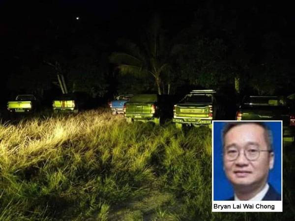 Sebahagian kenderaan yang didakwa memasuki hutan di Pos Lenjang.