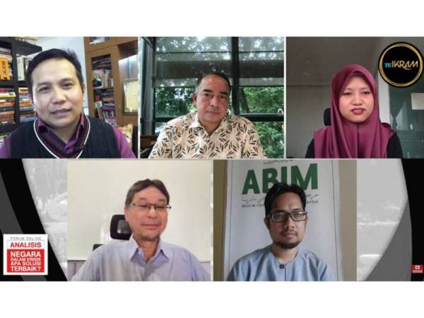 Forum analisis bertajuk ‘Negara Dalam Krisis, Apa Solusi Terbaik?’ menerusi platform media sosial Sinar Harian, Pertubuhan Ikram Malaysia (Ikram) dan Dialetika TV pada Ahad.