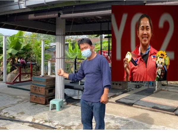 Kemenangan atlet angkat berat Filipina, Hidilyn Diaz dalam sukan Olimpik Tokyo 2020, semalam mencuri perhatian apabila menjadikan garaj rumah keluarga angkatnya di Jasin, Melaka sebagai lokasi latihan.
