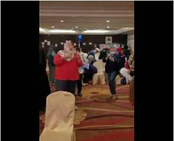 Individu di dalam video tersebut menari dan menyanyi tanpa memakai pelitup muka serta tidak mengamalkan penjarakan sosial