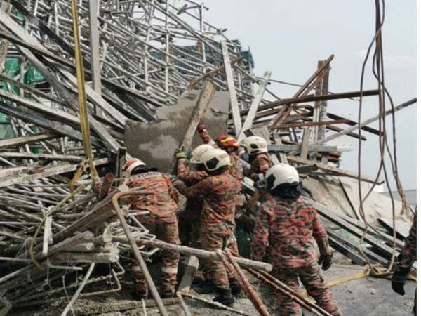 KSM memandang serius insiden runtuhan perancah di tapak ProjekLRT3, Klang Selangor yang menyebabkan seorang pekerja terbunuh.