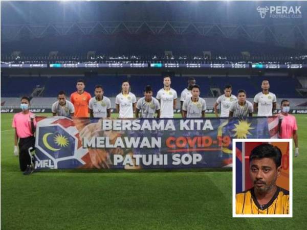 Khalid (gambar kecil) antara bekas pemain Perak yang tampil dengan hasrat mahu membantu pasukan Perak FC yang kini berada di kedudukan kedua tercorot Liga Super Malaysia. - Foto Facebook PERAK fc