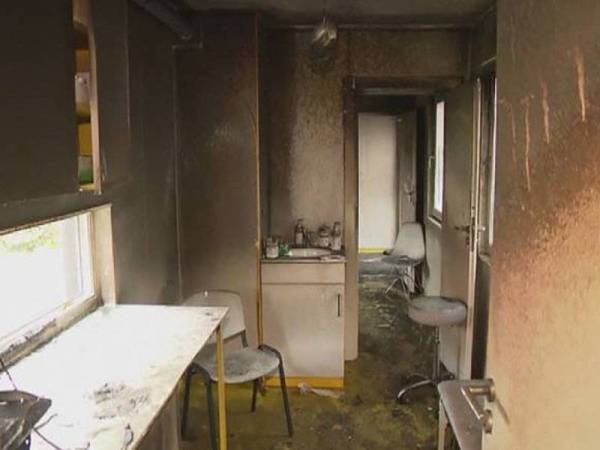 Kejadian tersebut berlaku awal pagi Isnin di bandar Zamosc. - Foto APTV
