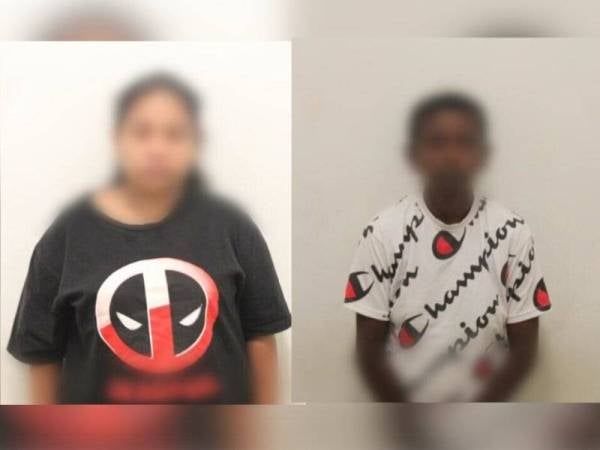 Suspek yang ditahan dalam satu serbuan di sebuah apartmen di Jalan Klang Lama pada Jumaat.